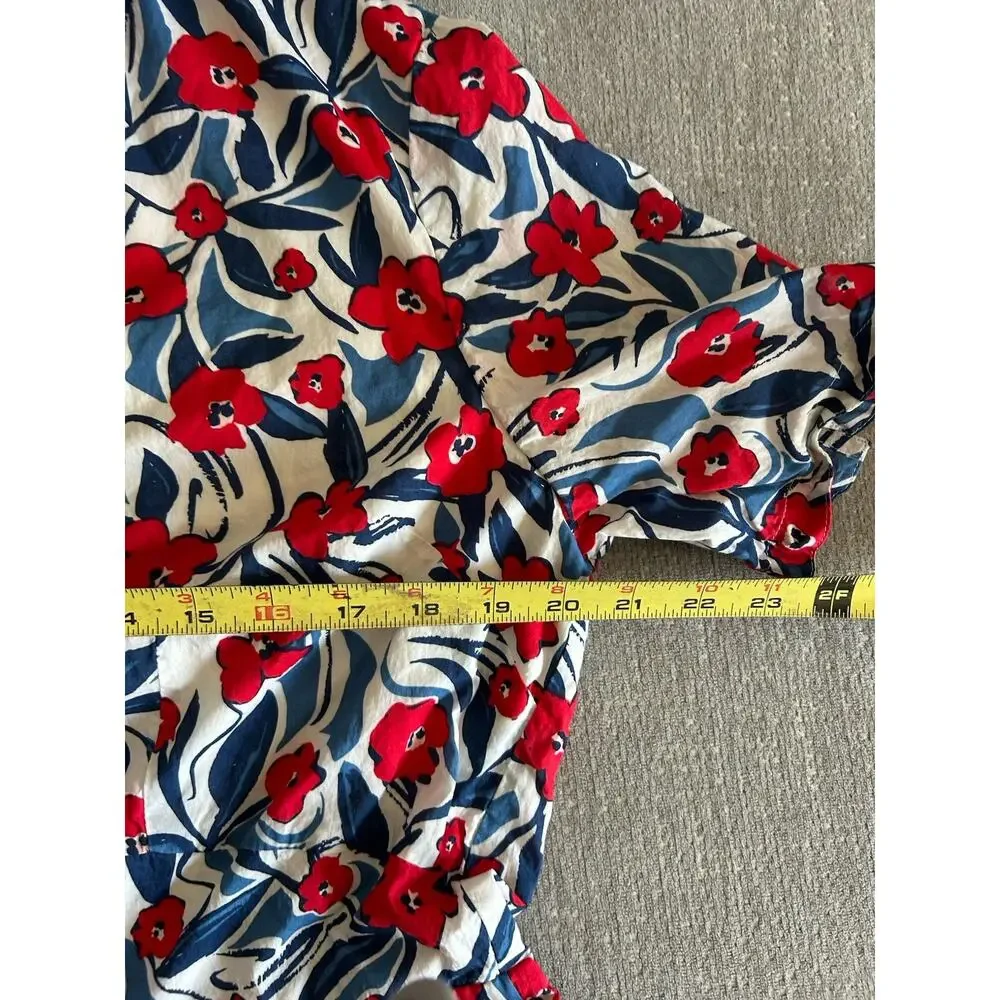 Seasalt Cornwall Charlotte Floral Midi Dress 12 Preppy Organic Cotton - Picture 10 of 11